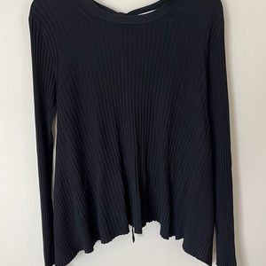 Helmet lang backless wrap sweater